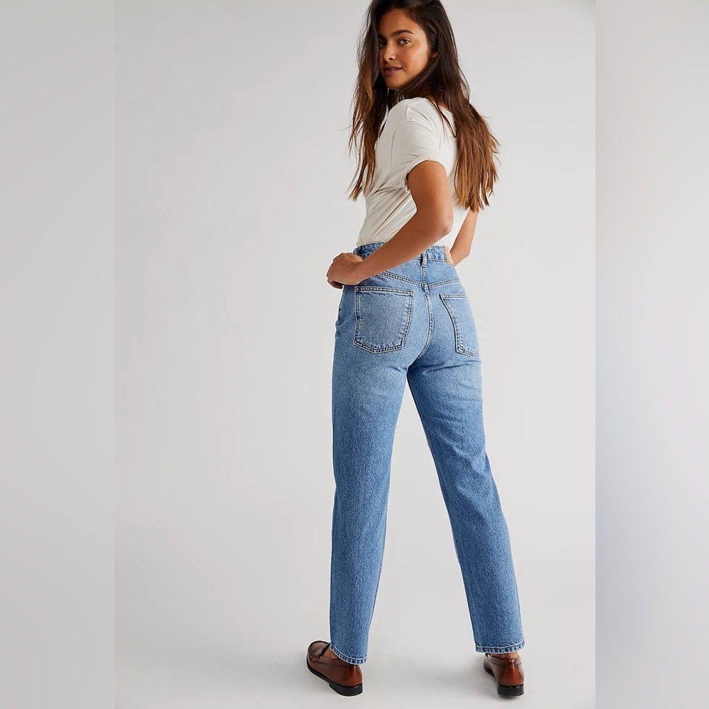 We the free Pacifica Straight-Leg Jeans Mid Blue - Picture 4 of 14